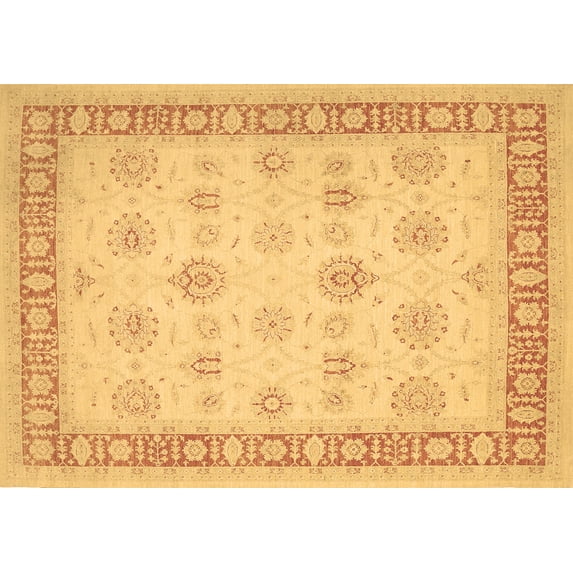Ahgly Company Indoor Rectangle Oriental Brown Traditional Area Rugs, 5' x 8'