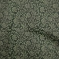 thumbnail image 1 of oneOone Viscose Chiffon Dark Green Fabric Asian Batik Floral Fabric For Sewing Printed Craft Fabric By The Yard 42 Inch Wide, 1 of 4