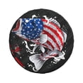 thumbnail image 2 of Easygdp Largemouth Bass Fish In Usa Wheel Sun Guard, Spare Tire Cover,Universal Trailer Suv Truck Camper Travel,Easy To Install And Remove -16 Inch, 2 of 9