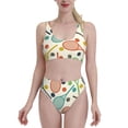 thumbnail image 2 of Picia Racket and Tennis Ball Women's High Waisted Bikini Scoop Neck Swimsuit Two Pieces Bathing Suit-, 2 of 8