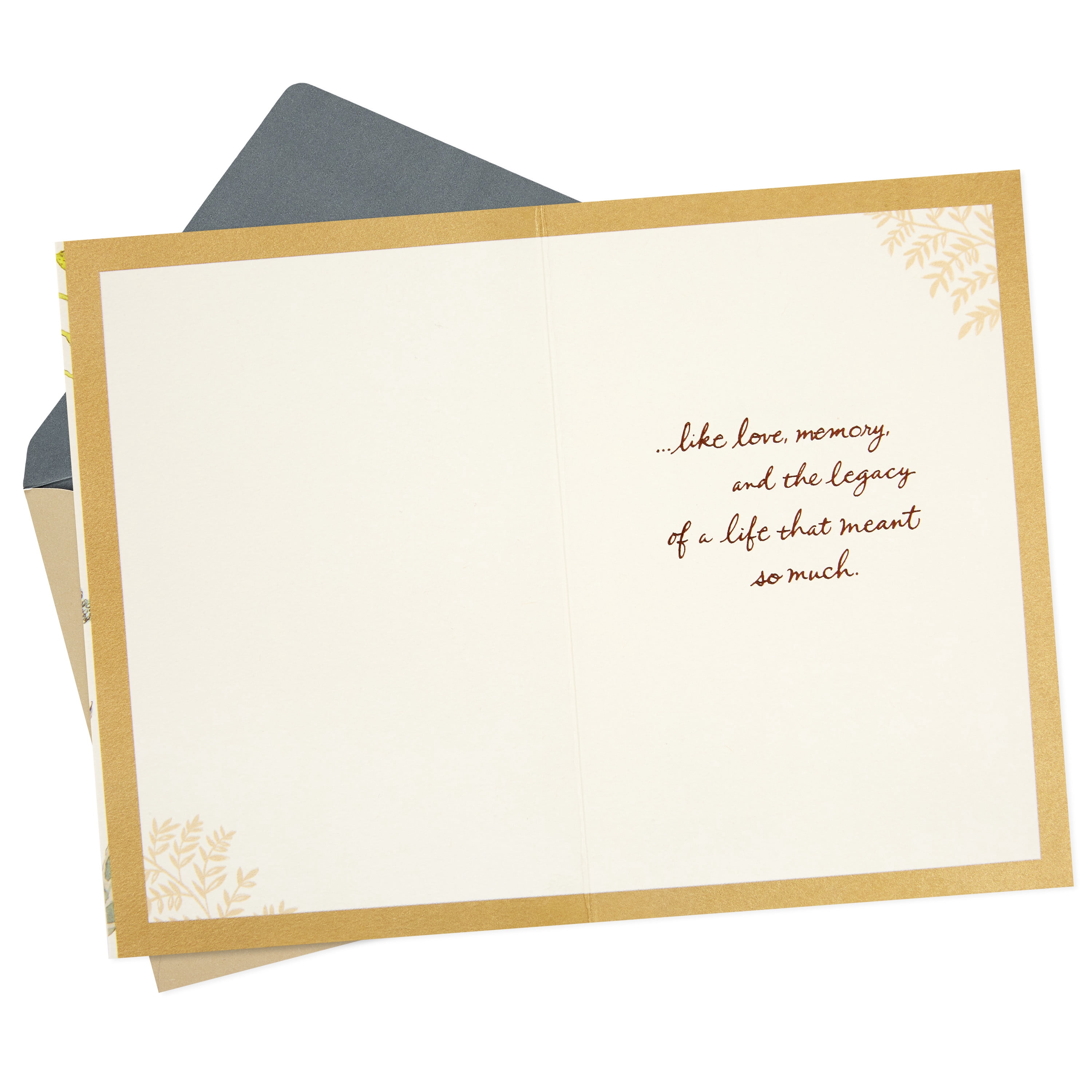 Hallmark Sympathy Greeting Card (Some Things Never End)