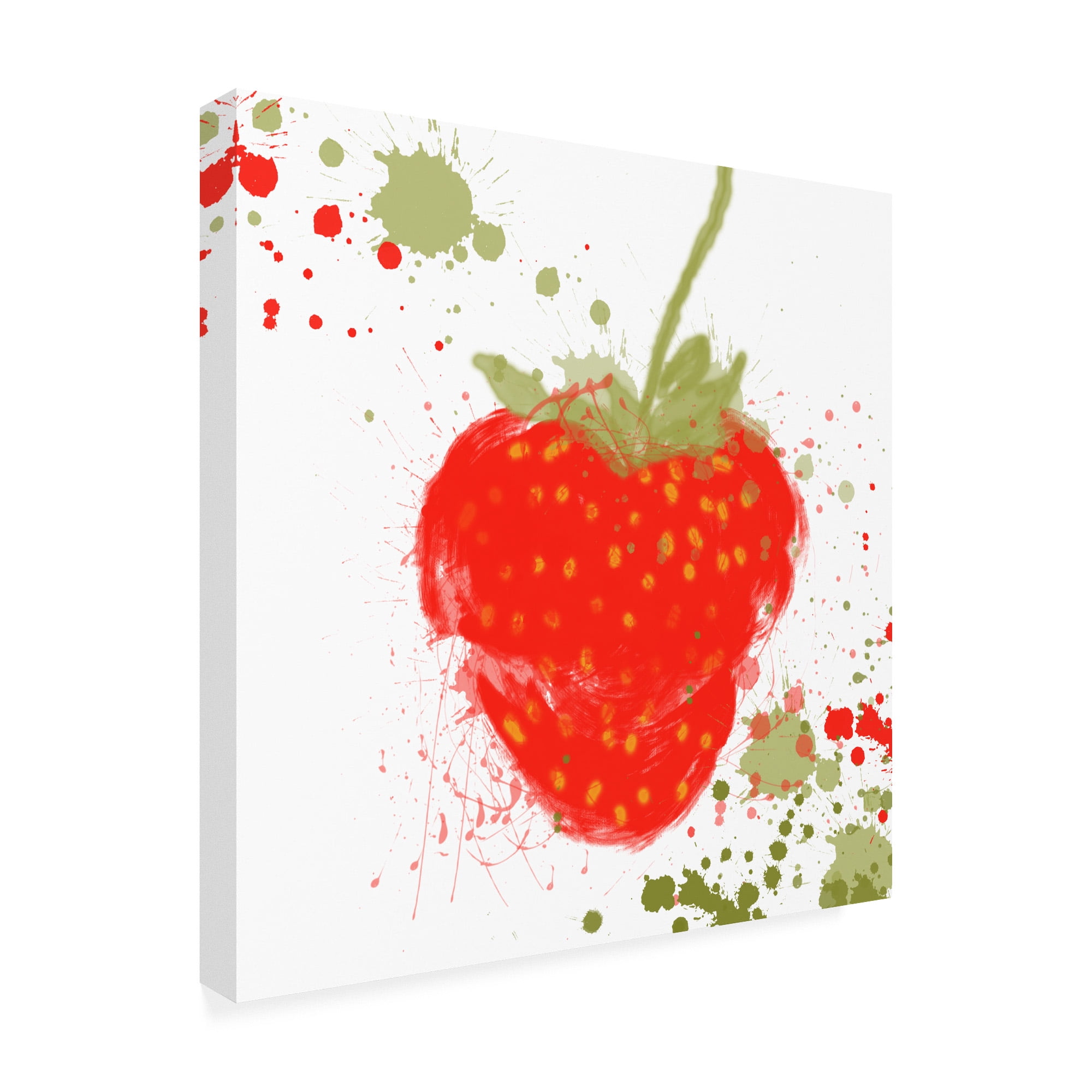 Trademark Fine Art 'Modern Strawberry' Canvas Art by Irena Orlov