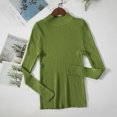 thumbnail image 1 of Suéter de cuello alto para mujer, jerséis suaves de punto, jerséis de Cachemira, suéteres básicos sólidos suaves, Top informal de otoño e invierno para mujer, 1 of 5