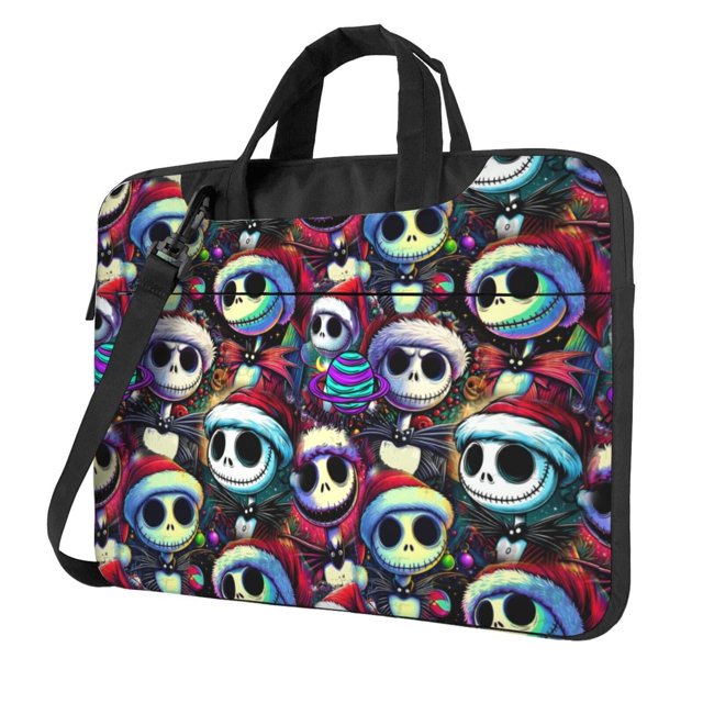 Funda para portátil de 14 pulgadas, funda para computadora de Pesadilla antes de Navidad, funda para portátil, bolsa tipo mensajero para PC, funda para tableta, funda de neopreno con asa.