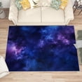 thumbnail image 4 of 2x3 Rug, Galaxy Door Mat Washable Non Slip Soft for Entryway, Space Blue Purple Nebula Rug, Universe Carpet, Galaxy Home Decor & Gifts, 4 of 7