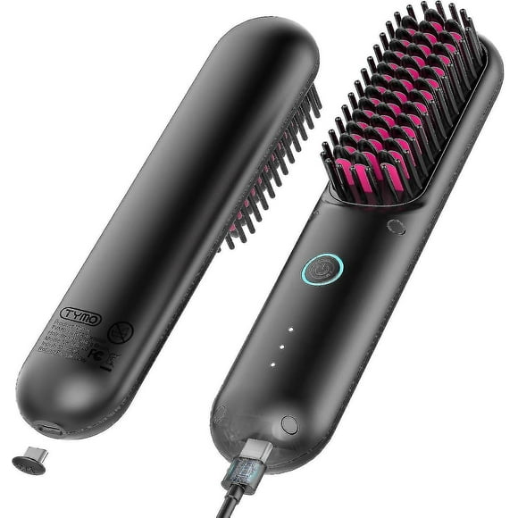 Cordless H Straightener Brush, Ble Mini Straightening Brush For Travel, Negative H For / Friend
