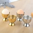 thumbnail image 2 of Primegos 40ml Egg Cup Eco-friendly Rust-proof Stainless Steel Boiled Egg Container Cup for Bar, 2 of 7