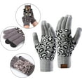 thumbnail image 6 of LINLIN Hat Gloves Scarf Set for Women, 3 Pieces Winter Warm Knitted Scarf Hat and Gloves Set Men & Women's Soft Stretch Hat Scarf and Mitten Set, 6 of 6