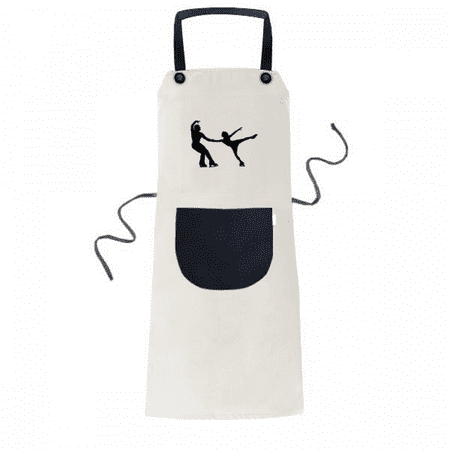 

Sports Physical Education Player Skating Apron Adjustable Bib Cotton Linen BBQ Kitchen Pocket Pinafore