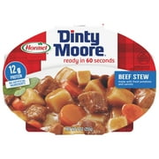 (6 pack) DINTY MOORE Beef Stew, Shelf-Stable, 12 grams Protein, 9 oz Plastic Microwaveable Tray