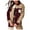 Brown, variant on Women's Fall Denim Jacket Edge Trim Contrast Color Long Sleeve Coat Lightweight Comfortable Trendy Winter Tops Brown