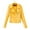 Yellow, variant on Turilly Womens Casual Solid Color Lapel Zipper Long Sleeve Leather Jacket Coat Tops Blouse