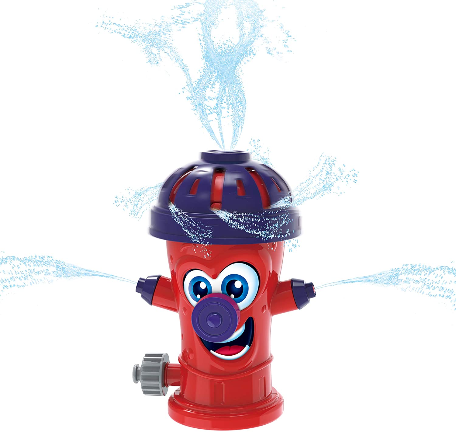 Splash Buddies Red Fire Hydrant Sprinkler for Kids, Outdoor Summer Fun