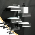 thumbnail image 1 of Sentmoon Soap Bar Holders Bathroom Rack Soap Box Without Punch Soap Storage Box Bathroom Rack Rotating Wall Mounted High End Household Soap Box Suitable for Bathrooms and Toilets, 1 of 1
