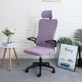 thumbnail image 3 of Funda ergonómica para silla de oficina FORCHEER, repelente al agua, color morado, 3 of 7