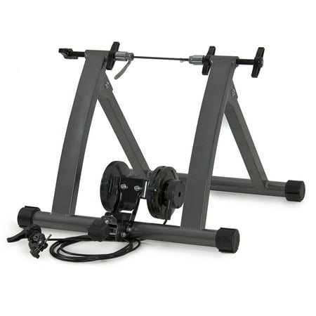 Best Choice Products New Indoor Exercise Bike Bicycle Trainer Stand W/ 5 Levels Resistance (Best Magnetic Bike Trainer)