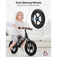 thumbnail image 2 of Bicicleta Balance KRIDDO para niños de 2 a 5 años con asiento ajustable, color negro, 2 of 7