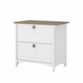thumbnail image 2 of Home Square 2 Piece Wood Filing Cabinet Set with 2 Drawer in White/Shiplap Gray, 2 of 8
