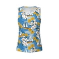 thumbnail image 6 of Sigee Flower and Sail Boat for Women's Workout Tank Top,Running Tank Tops,Sleeveless Gym ClothesLarge, 6 of 8