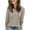 Khaki, variant on Sweaters for Women Casual Women'S Winter Casual Solid Color-Neck Long-Sleeved Knitted Loose Sweater Women Sweaters for Winter