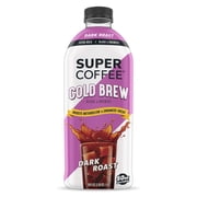 Super Coffee Dark Roast Cold Brew Coffee - Black & Unsweet - 50 oz (Packaging May Vary)