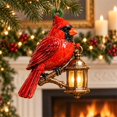 thumbnail image 7 of Cardinal Ornaments for Christmas Tree,Red Cardinals Christmas Decor Bird Christmas Ornaments Crystal Christmas Hanging Ornaments Memorial Decor Bird Watcher Collection Gifts 3.15 Inch, 7 of 7