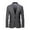 Grey, variant on Mens Blazer Mens Business Casual Fashion One Button Solid Color Suit Coat for Smart Everyday Wear Mens Jackets Purple L