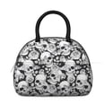 thumbnail image 2 of Gothic Roses Lunch Bag - Skeleton Hands Holding Floral Bouquet, Thermal Insulated Tote for Horror/Mystic Theme Lovers, 2 of 4