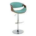 thumbnail image 4 of Curvo Adjustable Bar Stool, Chrome Bar Stools, Bar Chairs, Swivel Bar Stools, Bar Stools Set of 2, 4 of 6