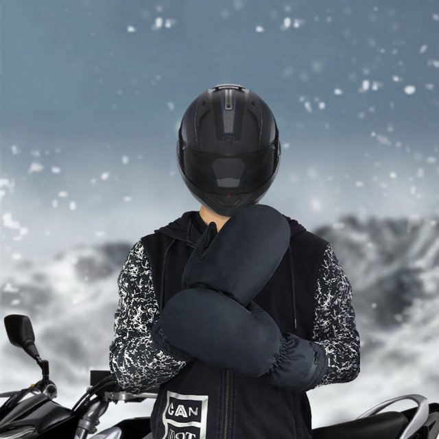 Fiudx Guantes Calefactables, Impermeables y Resistentes Al Viento, con Sistema de Regulación de Temperatura, Ideales para Esquí, Senderismo, Ciclismo y Actividades Invernales Al Aire Libre. 1 Par, Fo