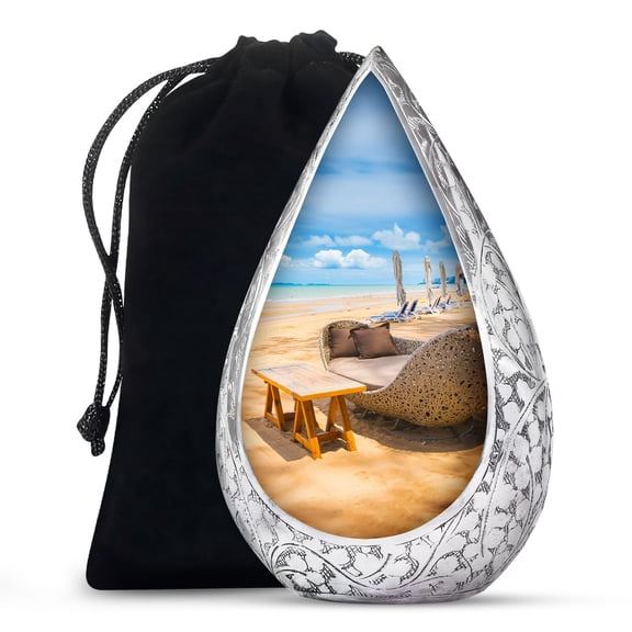 JAGSHASHI Goa Beach - Large Urns For Human Ashes - Large Cremation Urns - Urn Adult Human Ashes - Memorial Urns For Human Ashes - Human Ash Urn - Classic Urns - 10 Inch - Large