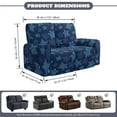 thumbnail image 2 of Xoenoiee Sea Turtle Print Loveseat Recliner Covers 2 Seater, Stretch Reclining Loveseat Cover, Machine Washable Recliner Loveseat Covers, Furniture Protector Double Recliner Cover for Dog Kid, 2 of 6