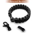 thumbnail image 5 of Pulsera Paracord, Se Utilizan 10 Hebillas De Grillete Para Hacer Pulseras De Supervivencia, La Pulsera De Supervivencia Ajustable Es Muy Adecuada Para Caminatas, Acampadas Y Wi, 5 of 5