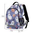 thumbnail image 2 of FORMRS Unisex Backpack Elementary School Travel Bookbag with Reflective Stripes, Blue Cute Halloween, 2 of 7