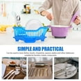 thumbnail image 5 of Dish Drying Rack for Kitchen Counter - Large Dish Rack with Drainboard, Rustproof Dish Drainer with Utensil Holder for Sink Plastic Bowl Rack for Storage Single Layer Bowl Rack, 5 of 9