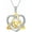 Style-2+Box Chain, variant on Natural Diamond Heart Necklace for Women,14K Yellow Gold Plated 925 Sterling Silver Irish Trinity Knot Celtic Pendant Necklaces Mother's Day Birthday Gifts for Mom Wife 18"+2"