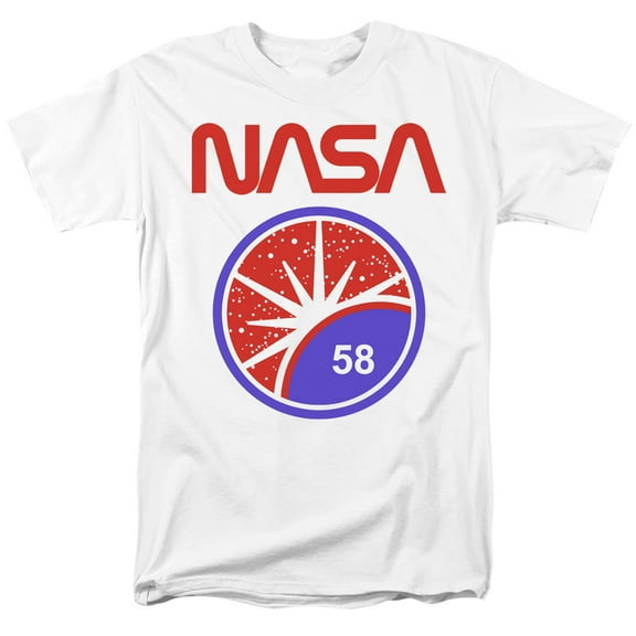 Nasa Stars Adult 18/1 T-Shirt White