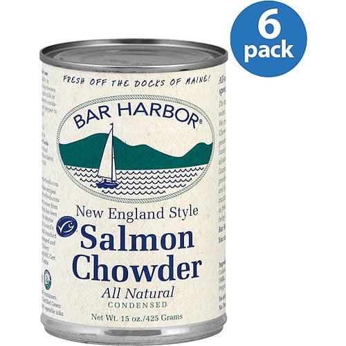 Bar Harbor New England Style Salmon Chowder Soup, 15 oz, (Pack of 6