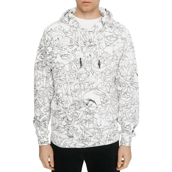 Eleven Paris Mens Tune Squad Graphic French Terry Hoodie