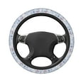 thumbnail image 3 of Balery Blue Butterfly print Steering Wheel Covers Elastic Skidproof Steering Wheel Protective Cover Case for Men Women Universal 15 Inches Cars Accessories, 3 of 8