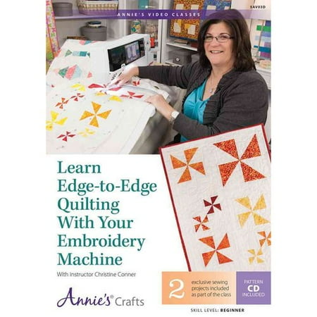 Learn Edge-to-Edge Quilting With Your Embroidery Machine: 2 Exclusive Sewing Projects Included As Part of the Class, Pattern Cd Incuded