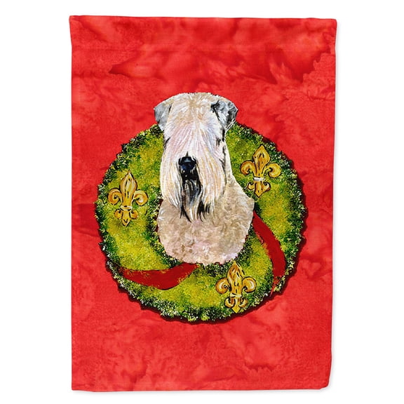 Wheaten Terrier Soft Coated Flag Canvas House Size