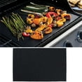 thumbnail image 6 of BBQ Oven Grill Mat Heat Resistant Non-Stick Barbecue Grill Sheet Oven Pan Polyester Pvc Liners Baking Pad Mat (122x76cm, Black), 6 of 8
