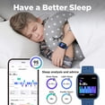 thumbnail image 5 of BIGGERFIVE Smart Watch for Kids No APP No Phone Needed, 1.8" Fitness Tracker Watch Pedometer, Sleep Monitor, IP68 Waterproof, Step Counter, Puzzle Games for Girls Boys Teens 5-16, Blue, 5 of 8
