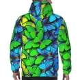 thumbnail image 5 of Hoodies for Men - Multicolored Butterflies Long Sleeve Comfrt Men'S Fashion Hoodies & Sweatshirts, Sweatshirts for Men Hoodies Pullover Clothing Clothes with Pouch, 5 of 7