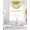 Yellow, variant on Eucalyptus Grey Sheer Waterfall Valance Curtains for Window, Vintage Bottle Succulents Flower Stripes Rod Pocket Sheer Topper Swag Curtains for Living Room, Kitchen 38.5"W x 47.2"L, 1 Panel