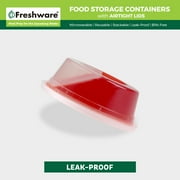 Freshware Plastic Containers with Lids, 8oz, 50-Pack, YH-S8X40