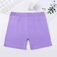 thumbnail image 6 of SGMVNU 3 Pack Shorts for Girls Elastic Waist Strench Cotton Biker Shorts Summer Casual Pull-on Athletic Shorts, 2.5-3 Years, Purple, Grey, Navy, 6 of 8