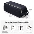 thumbnail image 4 of Bolsa de viaje para herramientas de pelo ELCUPA, grande, compatible con Shark, Revlon y Dyson, 4 of 7