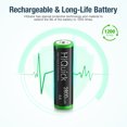 thumbnail image 4 of HiQuick 12-Pack 2800mAh AA Rechargeable Batteries - High Capacity 1.2V NiMH Pre-Charged Batteries for Digital Cameras/Toys/Flashlights, 4 of 8